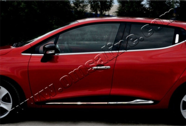 Renault Clio (13–) Молдинг дверной, нерж., 4 части (хэтчбек5D/SW)