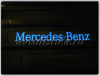 Mercedes E W210 (1995-1999) декоративные накладки на внутренние пороги салона, из нержавеющей стали, со светящейся надписью "Mercedes-Benz".