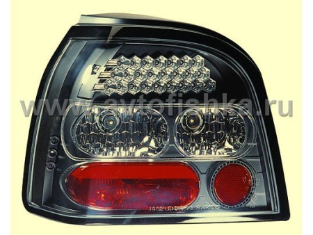 Volkswagen Golf 3 (92-98) задние фонари светодиодные черные, комплект 2 шт.