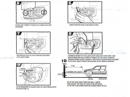 Toyota Land Cruiser 100 фары противотуманные двойные в корпусе, комплект 2 шт.