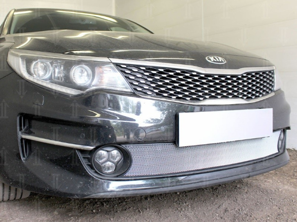 Kia Optima (16–) Защита радиатора, хром, низ