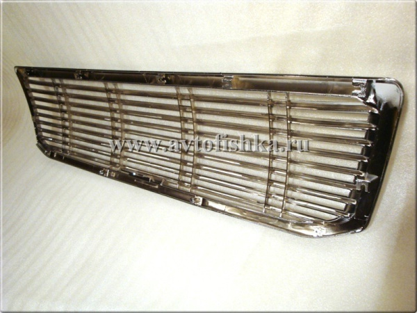 Toyota Land Cruiser Prado 120 (02-09) решетка радиатора хромированная, полностью пластиковая