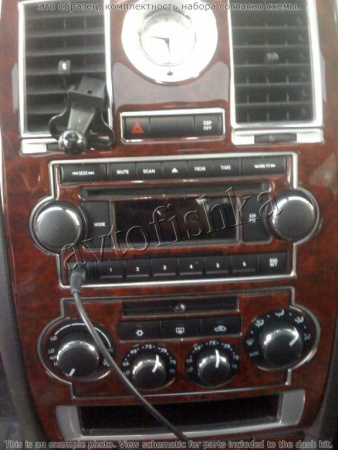 Декоративные накладки салона Chrysler 300 2005-2007 дверные ручки