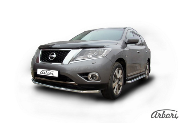 Защита переднего бампера Arbori d57 NISSAN PATHFINDER 2014-