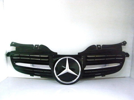 Mercedes SLK R170 (98-04) решетка радиатора черная со звездой, дизайн R171