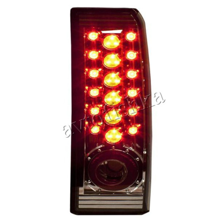 Hummer H3 (05-) фонари задние светодиодные, хромированные, комплект 2 шт.