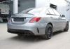 Mercedes-Benz C-Klasse W205 2014 - 2018 Диффузор заднего бампера 6.3S AMG с хромированными насадками