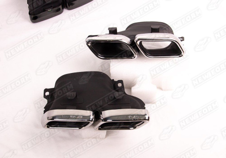 Mercedes-Benz C-Klasse W205 2014 - 2018 Насадки на глушитель 6.3 AMG хром