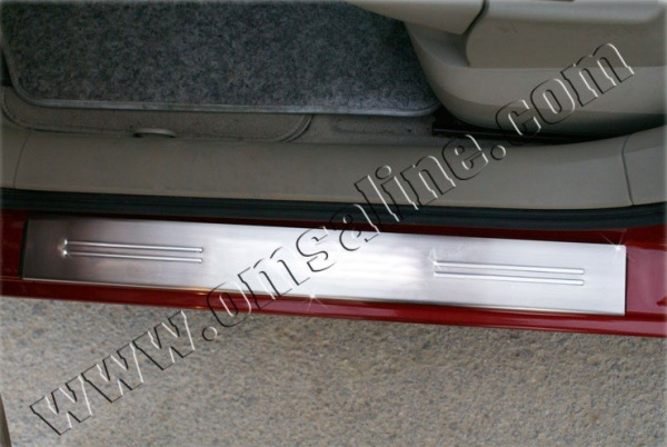 Renault Megane (03–) Накладки на пороги, нерж., 2 части (купе)