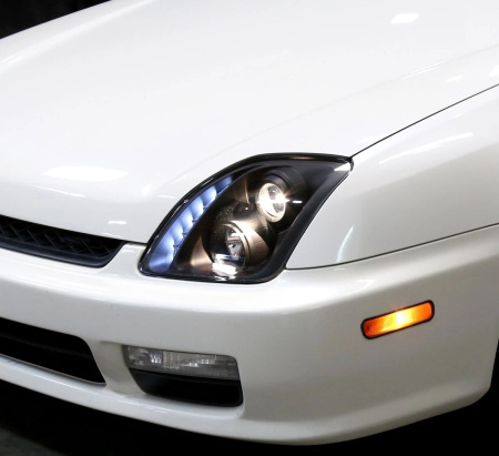 Honda Prelude (96-01) фары передние линзовые черные, комплект 2 шт.