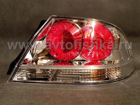 Mitsubishi Lancer, Cedia (00-03) фонари задние хромированные, дизайн Altezza, комплект 2 шт.