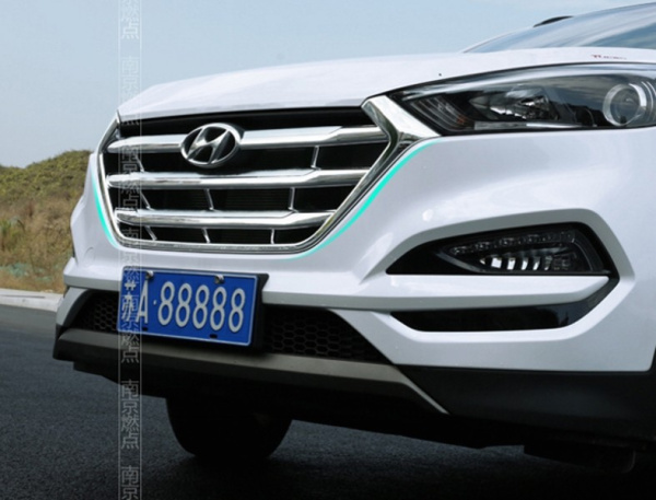Hyundai Tucson (16–) Декоративная накладка на решётку радиатора, хром