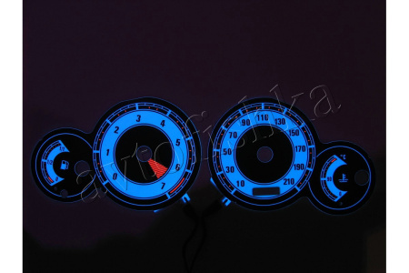 Peugeot Partner 1 светодиодные шкалы (циферблаты) на панель приборов - дизайн 2