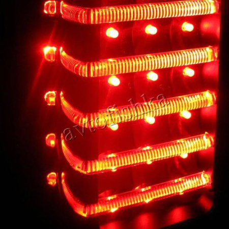 Hummer H3 (05-10) фонари задние светодиодные хромированные