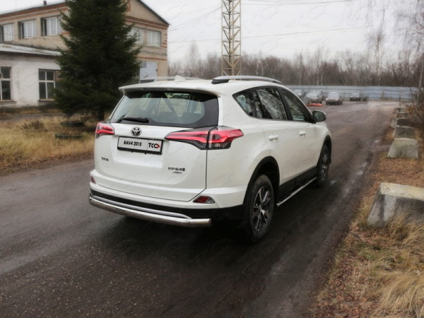 Toyota RAV4 (15–) Защита задняя (центральная) 75х42 мм