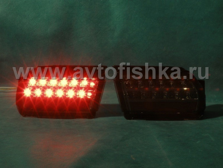 Toyota Land Cruiser Prado 150 (10-) фонари задние светодиодные тонированные, катафоты в задний бампер, комплект 2 шт.