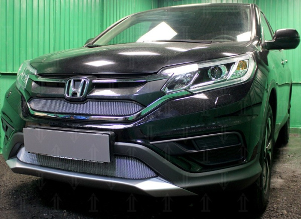 Honda CR-V (15–16) Защита радиатора, хром, низ (CR-V IV 2.0)