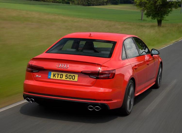 Двойной выхлоп S4 для Audi A4 2016-2022 - нержавейка