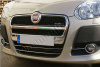 Fiat Doblo (10–14) Накладки на передний бампер, нерж., 2 части