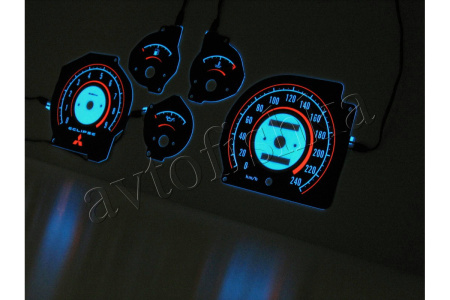 Mitsubishi Eclipse 1G светодиодные шкалы (циферблаты) на панель приборов