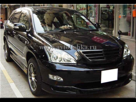 Lexus RX330, RX350, RX400H (03-) решетка радиатора пластиковая с сеткой, под покраску.