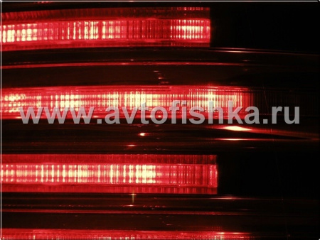 Toyota Land Cruiser 100 (98-07) фонари задние светодиодные красно-тонированные, дизайн Lexus, комплект лев.+прав.