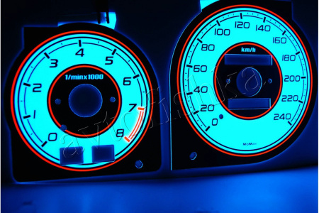 Mazda 323F BA светодиодные шкалы (циферблаты) на панель приборов