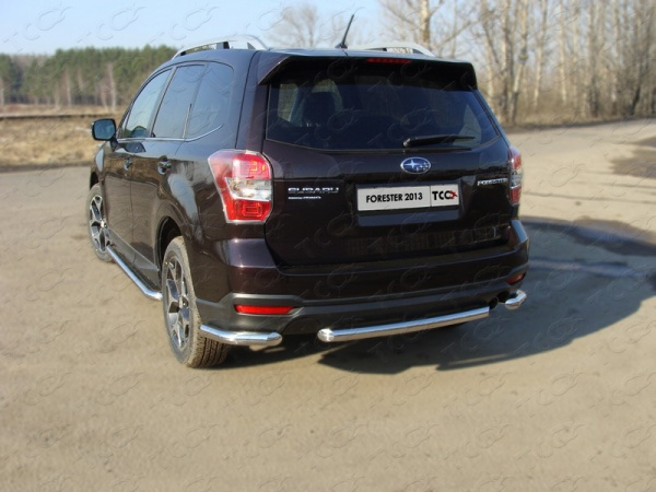 Subaru Forester (13–) Защита задняя (уголки) 60,3 мм