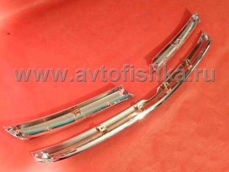 Toyota Corolla (06-10) накладки на решетку радиатора хромированные, ламели 3 шт.