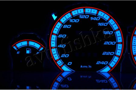 Mazda 626 GD светодиодные шкалы (циферблаты) на панель приборов