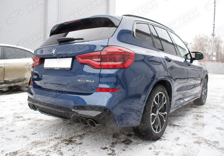 BMW X3 G01 2017 - 2021 Диффузор заднего бампера M