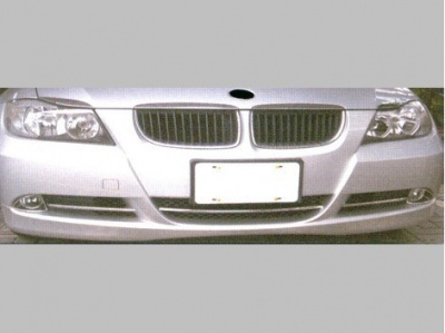 BMW 3 E90 (2005-) хромированные накладки на передний бампер