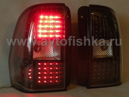 Chevrolet Trailblazer (01-09) фонари задние светодиодные карбоновые, комплект 2 шт.