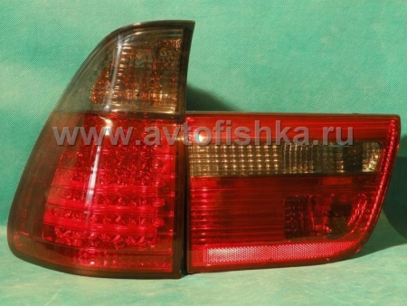 BMW X5 (98-06) фонари задние светодиодные красно-тонированные, комплект лев.+прав.