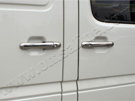 Mersedes Sprinter W906 (2006-2014) накладки на ручки дверей из нержавеющей стали, комплект 4 штуки