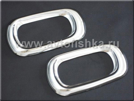 Honda CR-V III (06-) накладки декоративные хромированные, пластиковые, комплект