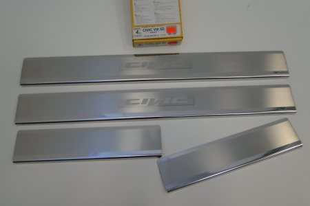 Honda Civic 8 (06-) 5 дверн. накладки на внутренние пороги, к-кт 4шт.