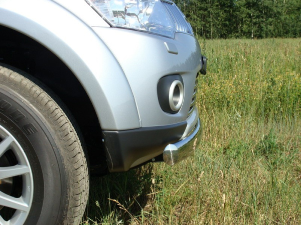 Mitsubishi Pajero Sport (08–) Защита передняя нижняя 75х42 мм