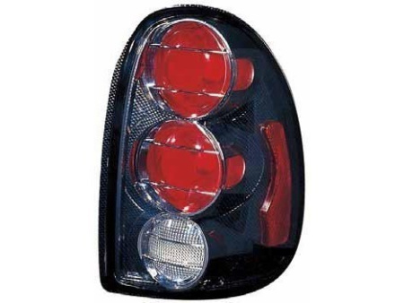 Chrysler Town & Country, Dodge Caravan, Plymouth Voyager, Durango, Dakota (96-00) фонари задние карбоновые, комплект 2 шт.