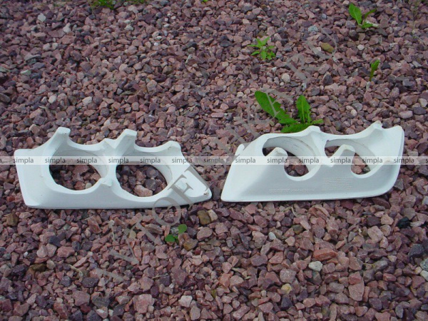 Mercedes GL-Class X164 (06-09) Адаптеры в передний бампер под модульную оптику D87mm (комплект)