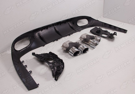 Mercedes-Benz E-Klasse C238 рестайлинг 2020 - н.в. Диффузор с насадками 5.3 AMG хром