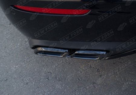 Mercedes-Benz E-Klasse W213 2016 - 2020 Диффузор заднего бампера с нчерными асадками 6.3 AMG