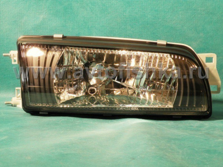 Mitsubishi Lancer (92-96) фары передние черные, комплект 2 шт.