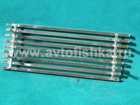 Toyota Land Cruiser 100 (03-07) решетки переднего бампера из нержавеющей стали, вставки, комплект 2 шт.