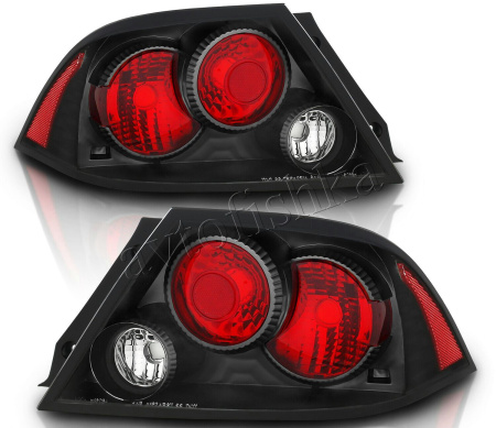 Mitsubishi Lancer 9 (03-07) задние черные фонари, дизайн Toyota Altezza, комплект 2 шт.