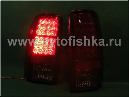 Chevrolet Tahoe, Suburban, GMC Yukon, Denali (99-06) фонари задние светодиодные красно-тонированные, комплект 2 шт.