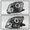Honda Prelude (96-01) фары передние линзовые хромированные, со светящимися ободками, комплект 2 шт.