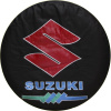 Чехол запасного колеса из экокожи с эмблемой Suzuki, радиусы  14; 15; 16; 17;