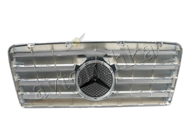 Mercedes E W124 (93-95) решетка радиатора, дизайн CL, серебристая