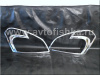 Nissan Qashqai (06-) накладки на передние фары хромированные, комплект 2 шт.